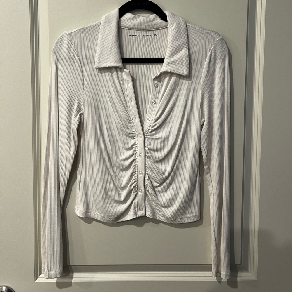 Ribbed Button Down Shirt